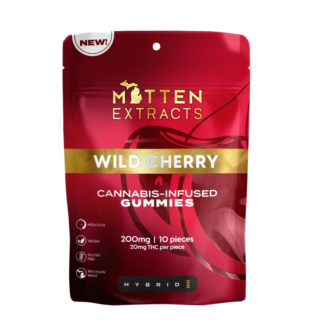 Wild Cherry Gummies 200mg (10 Pack)
