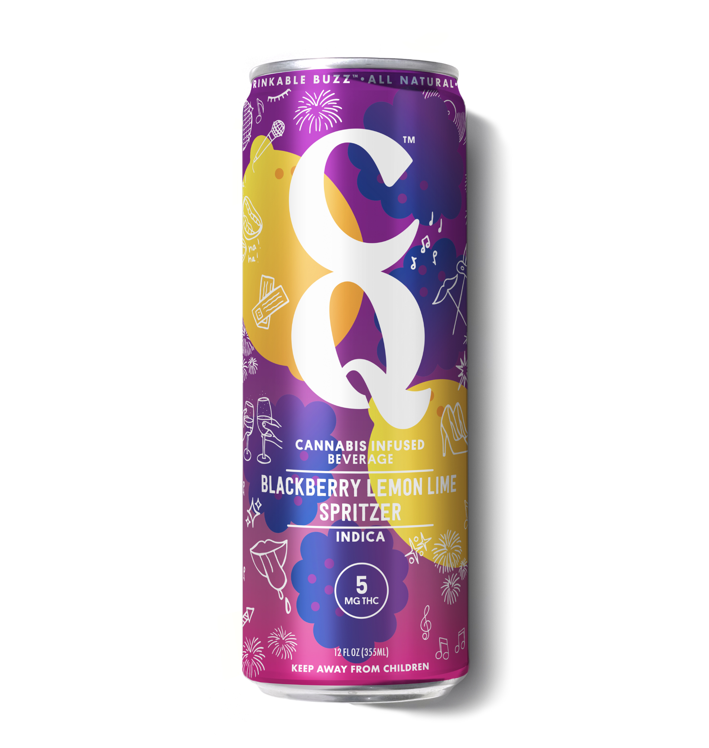 CQ Drinks - Blackberry Lemonade & Lime Drink 100MG