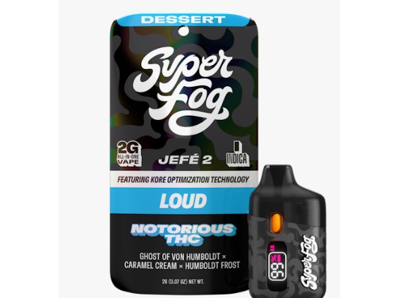Mfused Super Fog - Notorious THC (Loud Jefe 2 ) Live Resin Disposable Vape - 2g