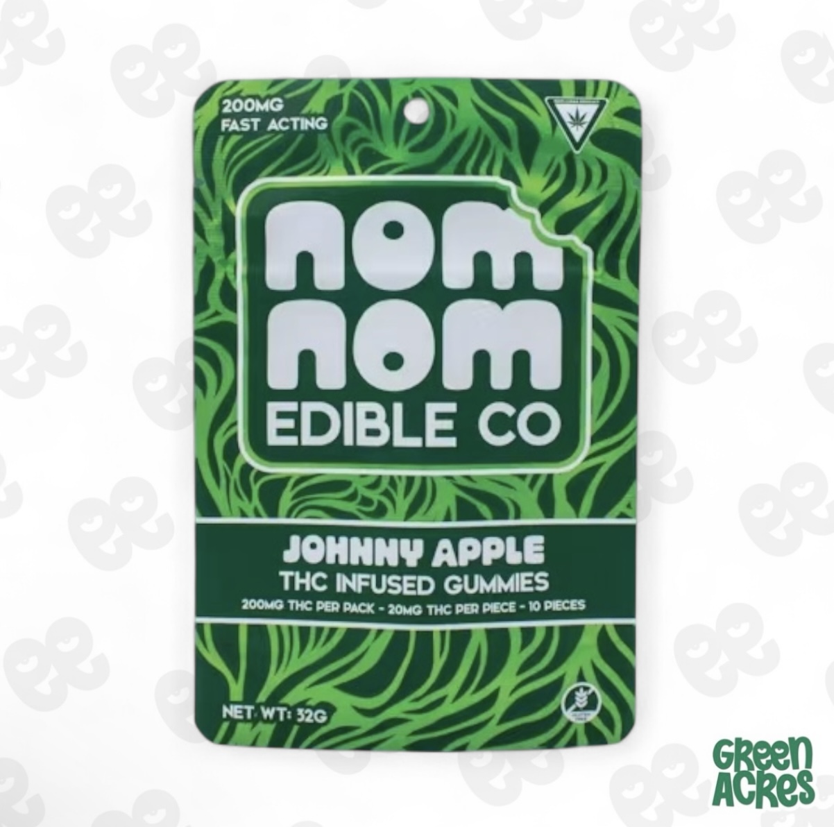 Nom Nom: Johnny Apple Gummies 200MG