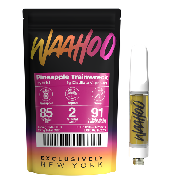Waahoo | Pineapple Trainwreck | Vape Cart | 1g by WaaHoo - vapes cannabis product