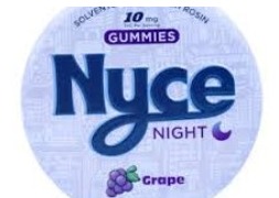 Nyce - Grape Solventless Live Hash Rosin Gummies 10pk - 100mg