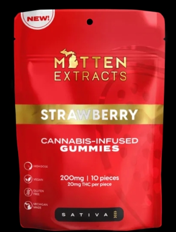 Mitten Extracts - Effect Gummies - 200mg - Strawberry - Sativa