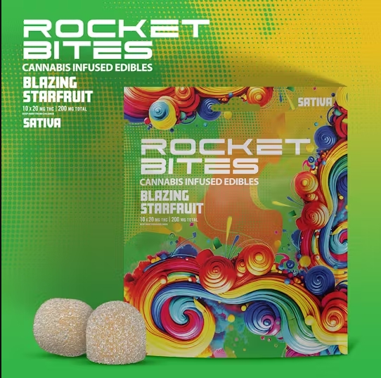 Rocket Bites - 200mg- Blazing Starfruit