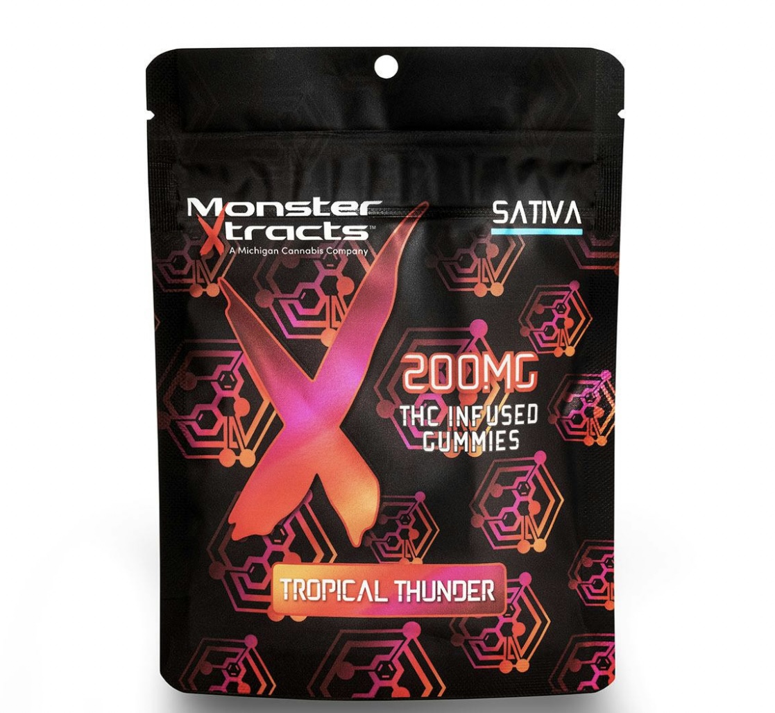 Monster X: Tropical Thunder 200MG Gummies