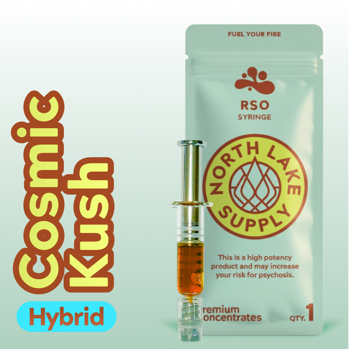 RSO Syringe - Cosmic Kush - North Lake Supply - REC