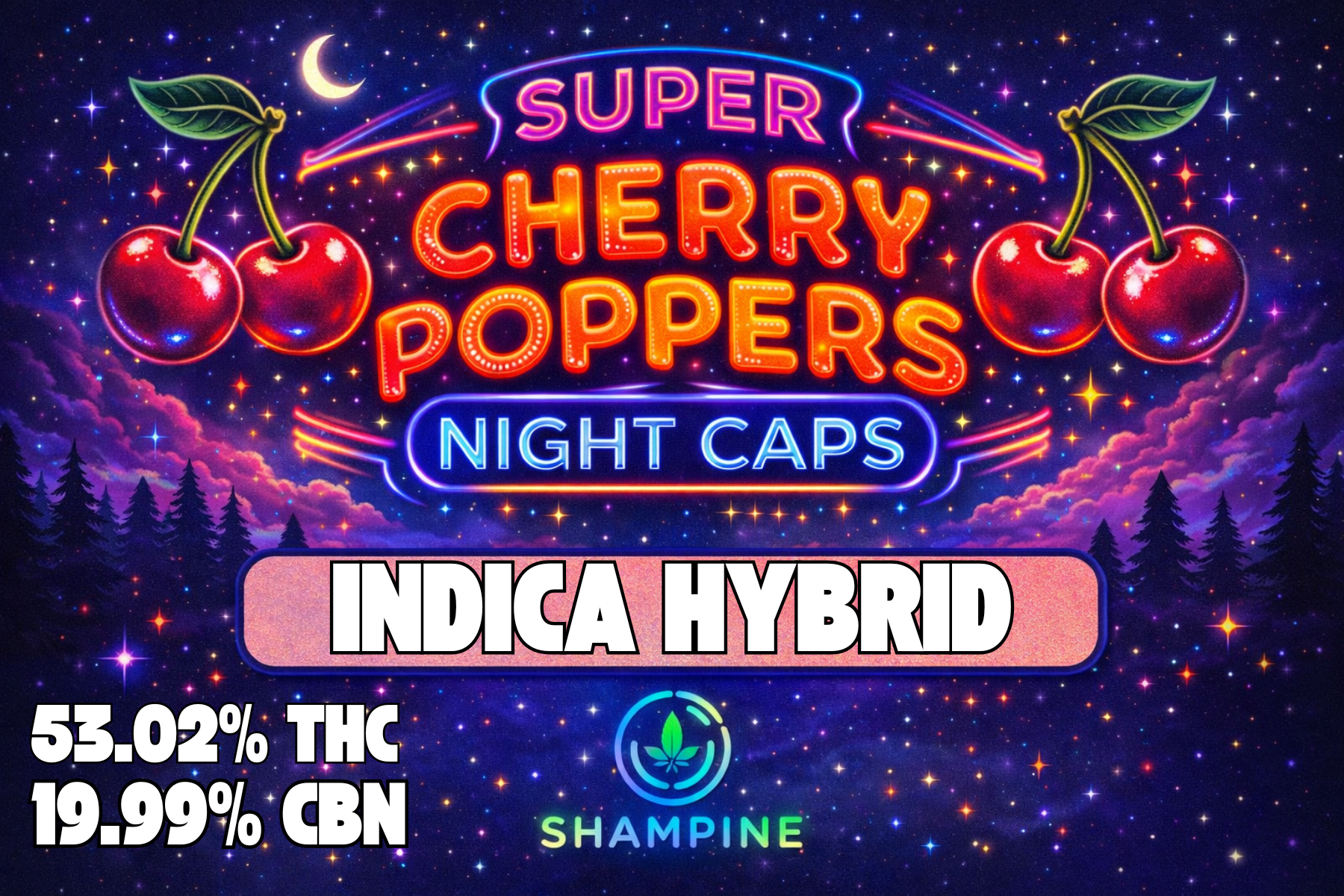 Super Cherry Poppers | Infused Night Caps CBN Infused BULK