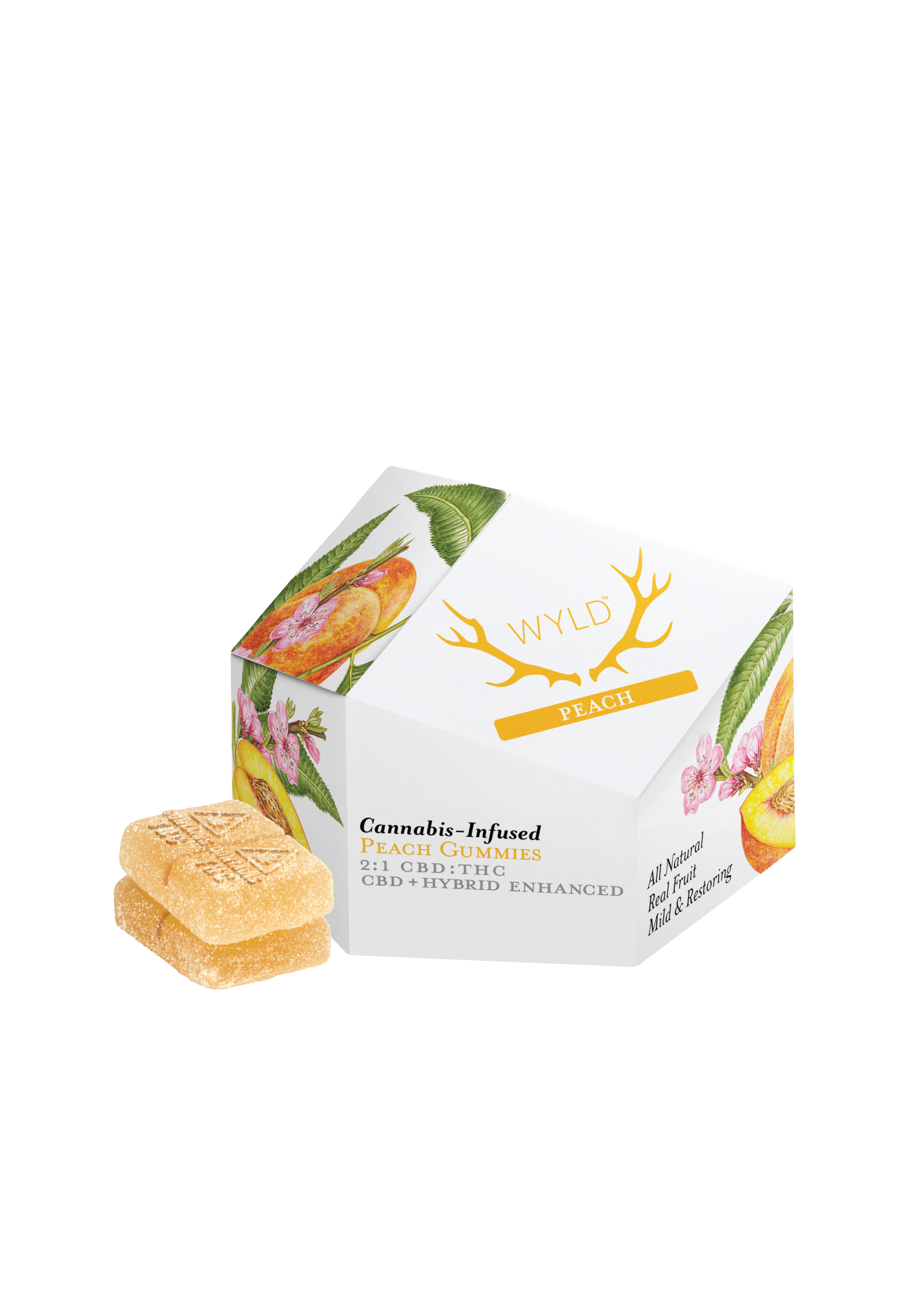 2:1 CBD:THC Peach Gummies 10pk