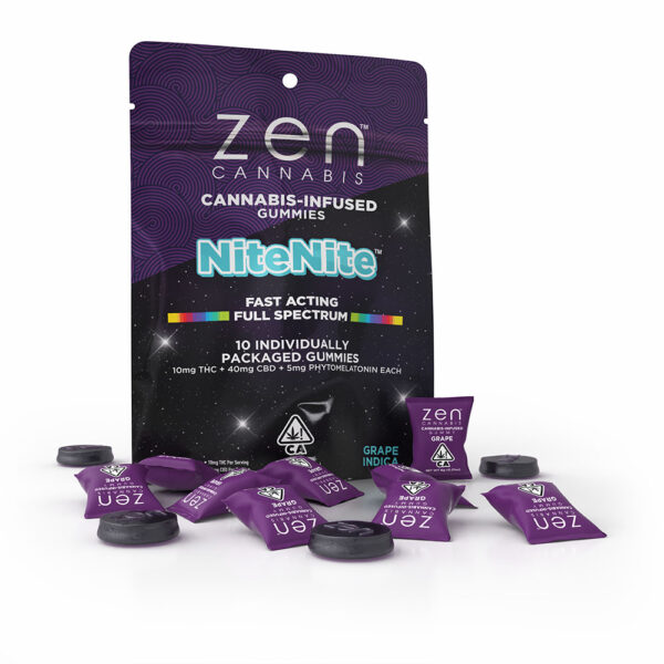 Cannabis NiteNite Fast Acting  4:1 CBD/THC Gummies