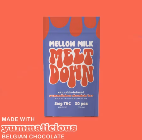 Meltdown | 20pc Milk Bar Chocolate Bar | 100mg