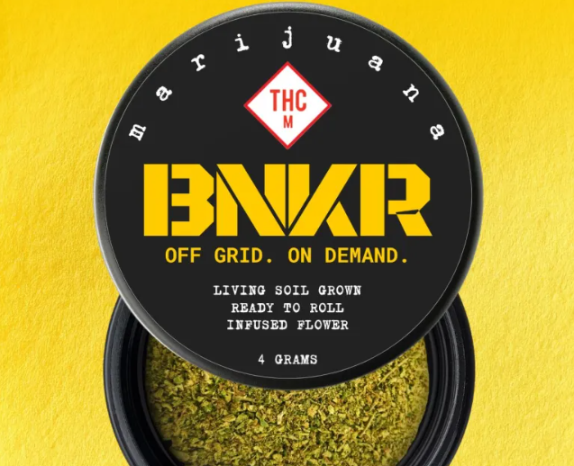 BNKR: Ground Distillate-Infused Flower (Indica)