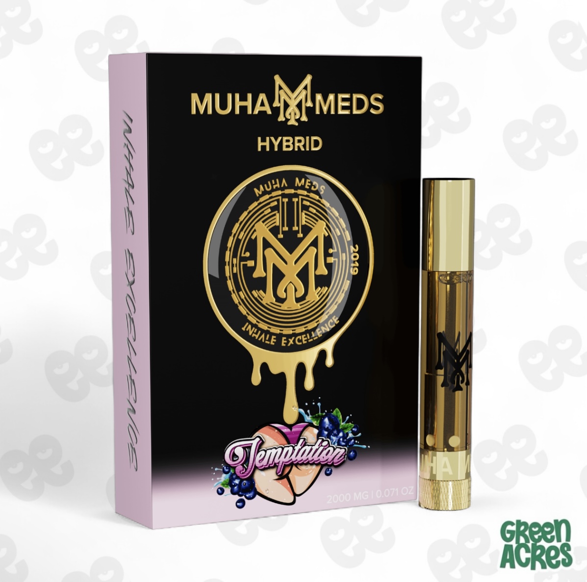 Muha Meds: Temptation 2G Cart (H) | Green Acres - Detroit