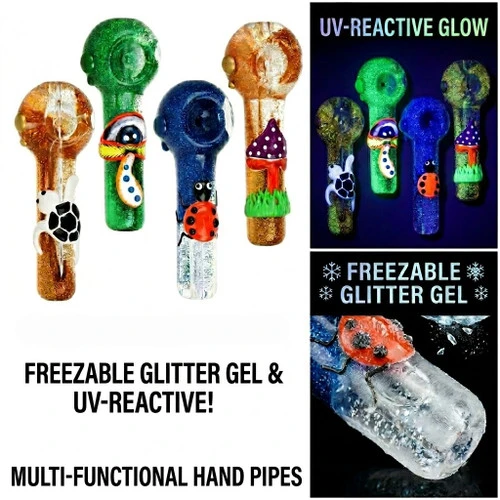 SirEEL - 5" Chilled Nature Freezable Glycerin Glass Spoon Pipe - Assorted Colors