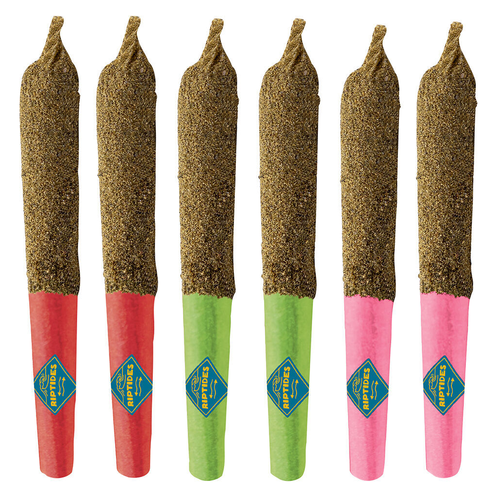 Riptides - Category 6 Infused Pre-Roll Combo Pack (Feral Fizz, Frozen Orchard, Lime Cranfusion) - Hybrid - 6x0.4g