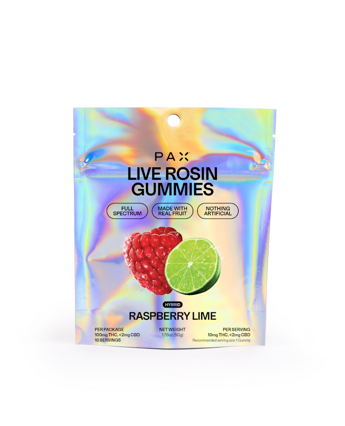 Raspberry Lime | Live Rosin Gummies | 100mg