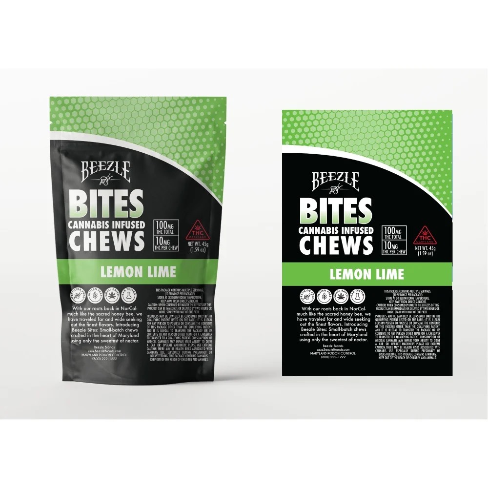Bites 100mg 10ct Lemon Lime