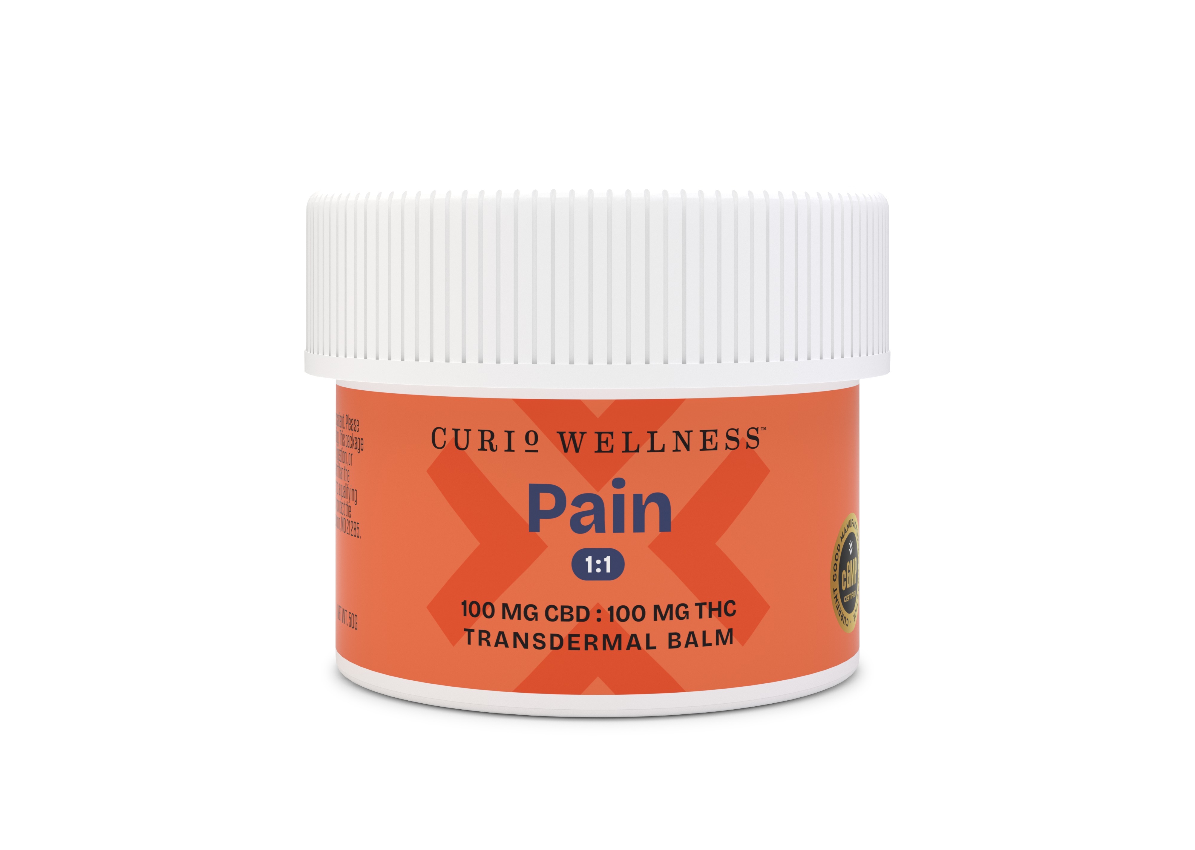 Pain 1:1 Transdermal Balm [100mg CBD : 100mg THC]