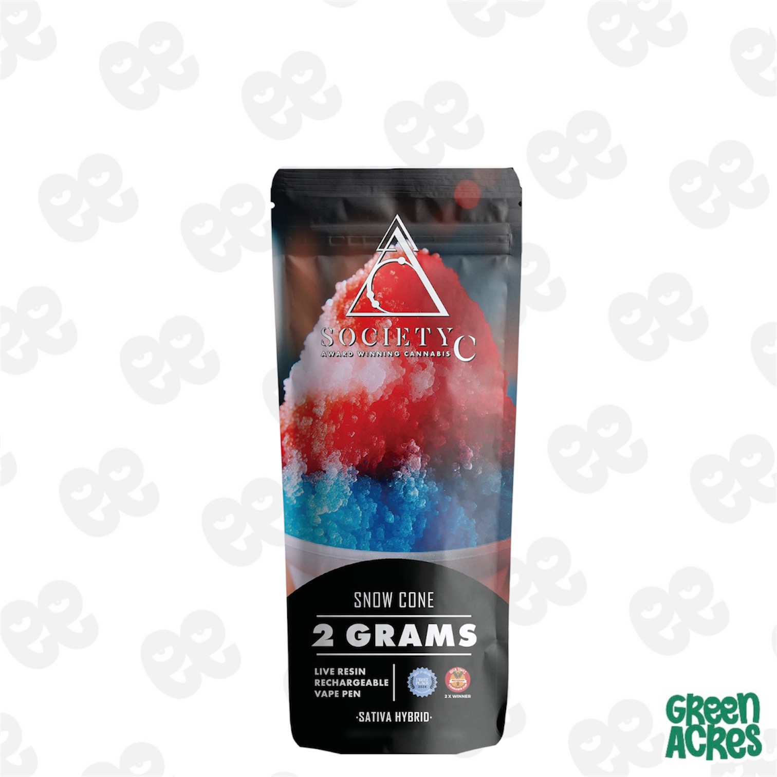 The SC: Snow Cone 2G Live Resin Vape Disposable