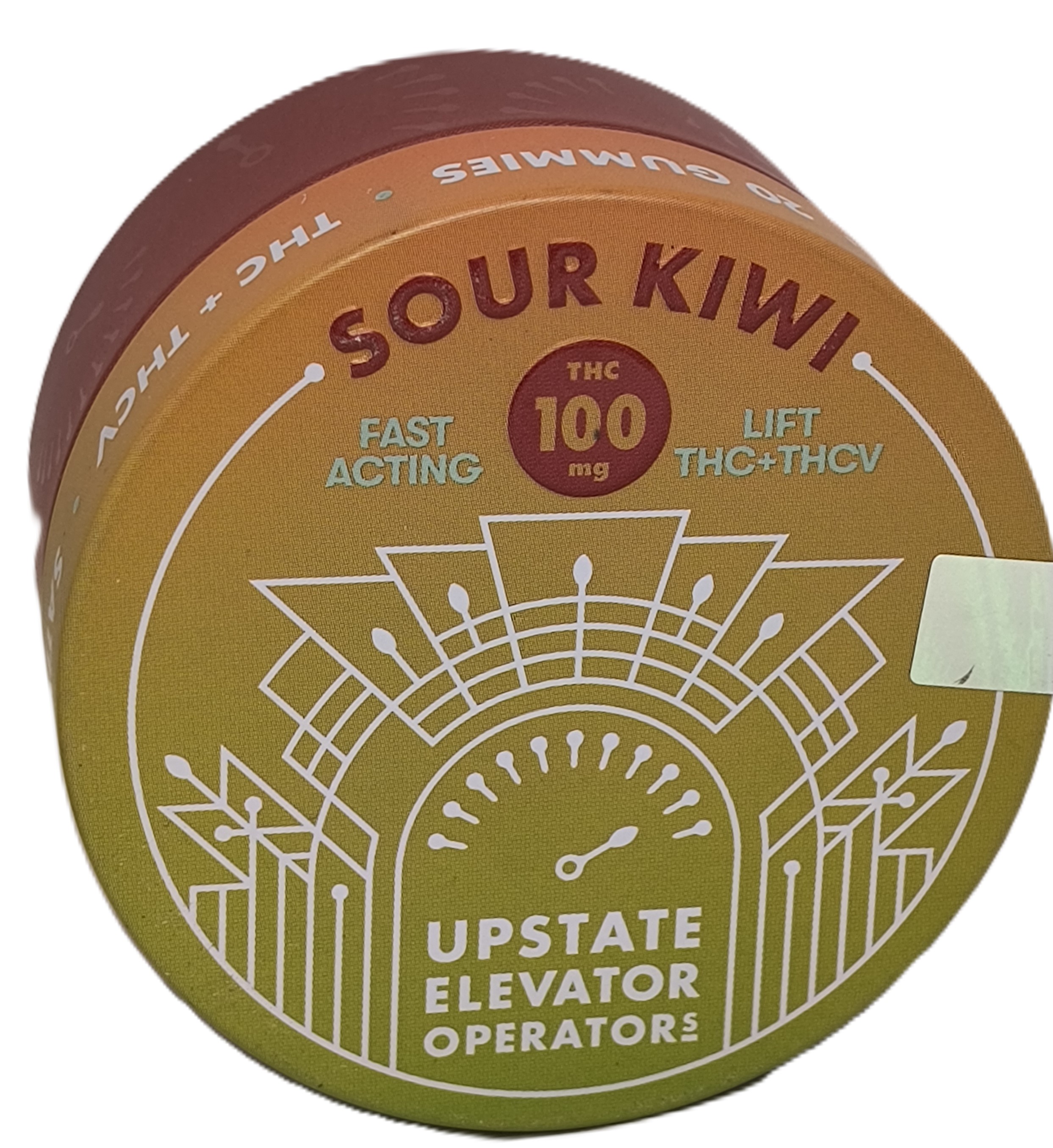 Sour Kiwi Fast-Acting Gummies | 100mg 2:1 THC:THCV | Upstate Elevator Operators
