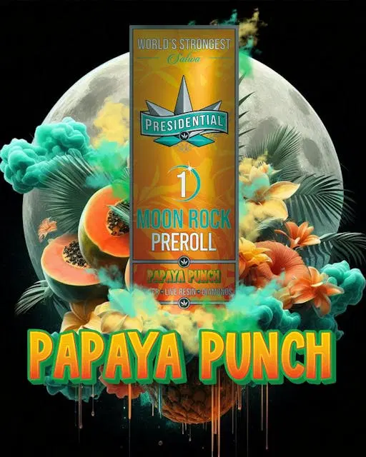 Papaya Punch 1G Moon Rock Infused PreRoll