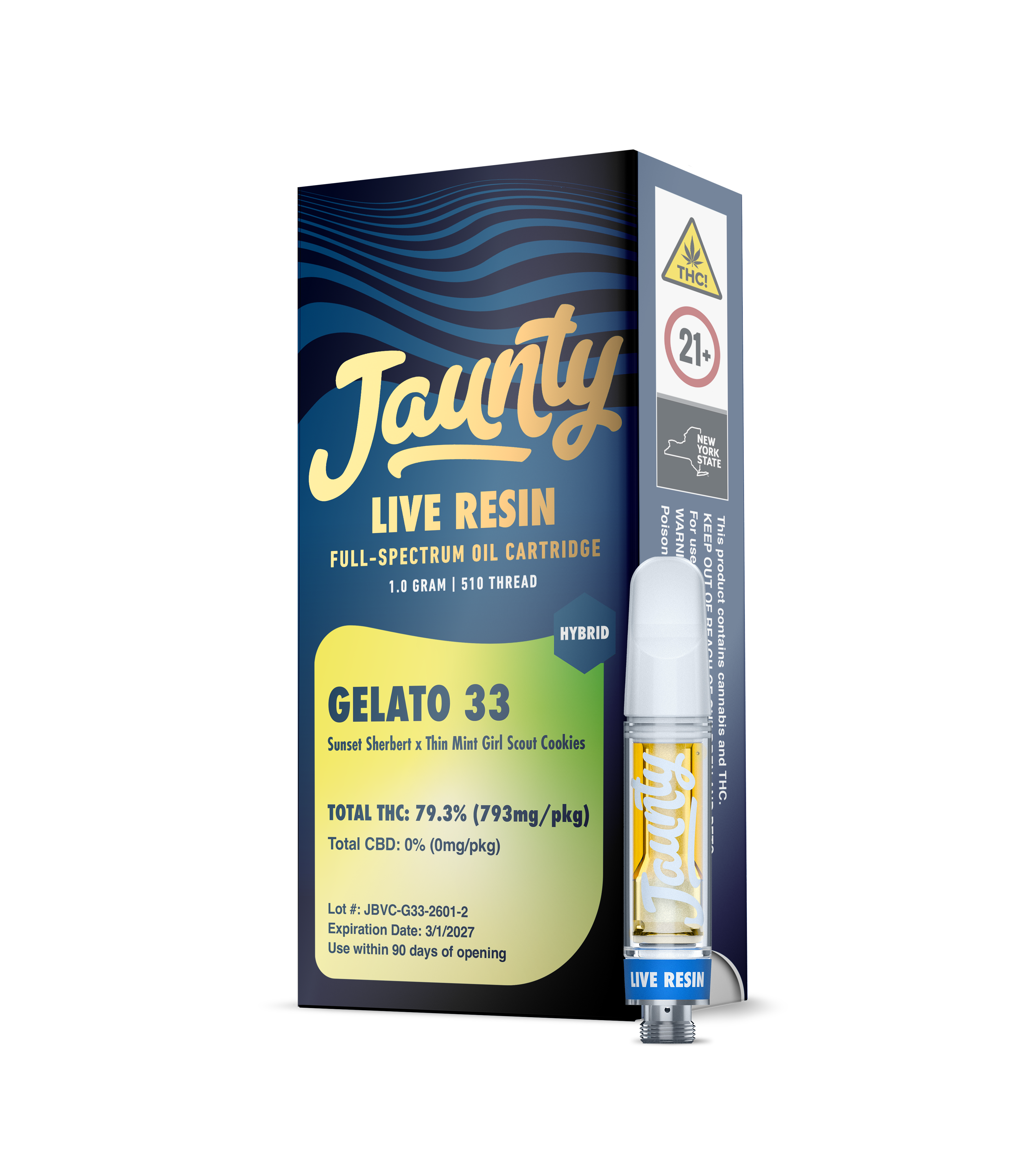 Gelato 33 | Live Resin | Cartridge | 1g