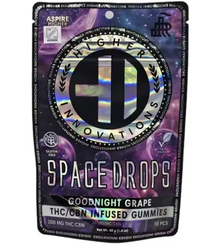 HI | Space Drops Plus | Goodnight Grape | 1:1 THC:CBN (200mg)