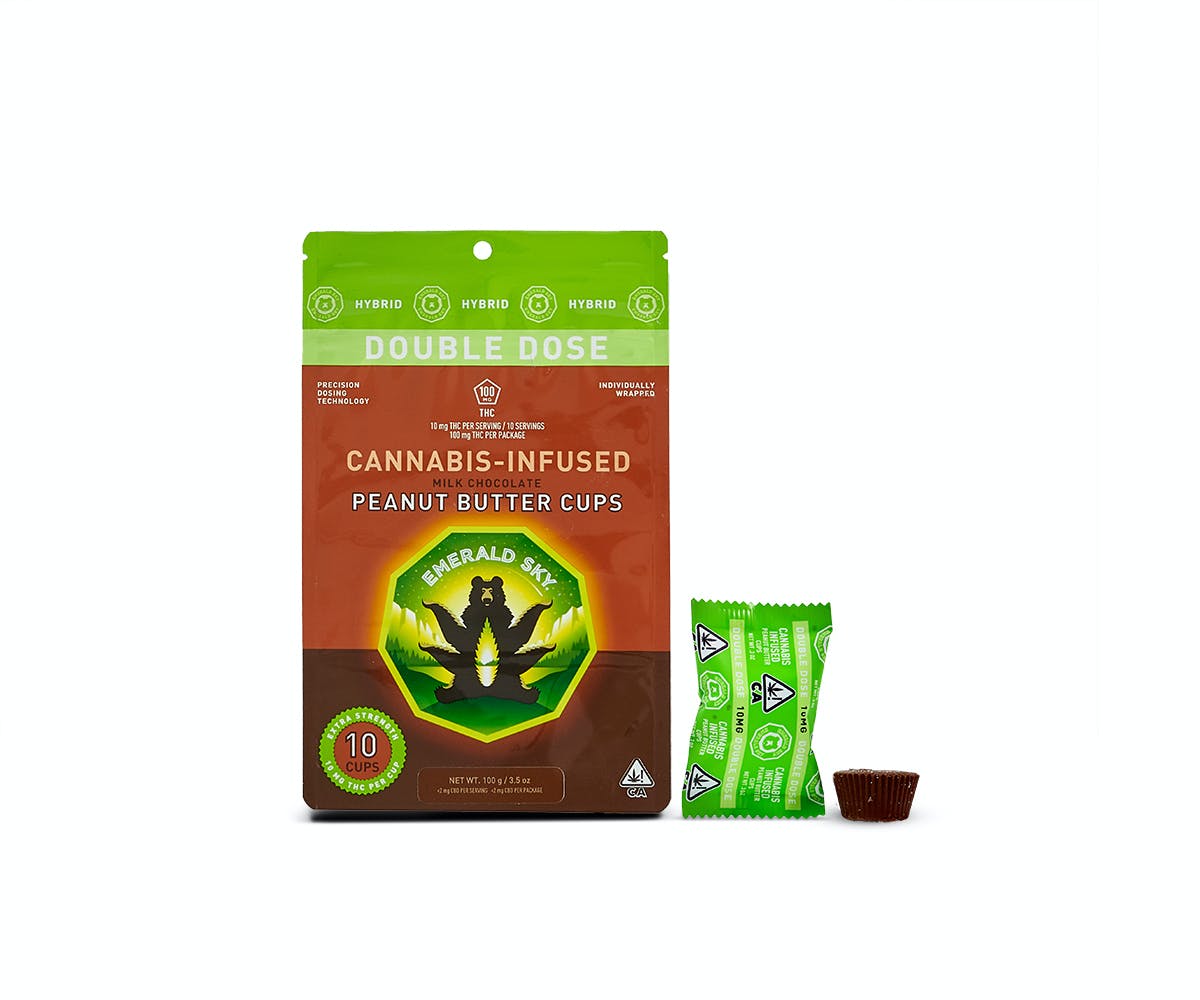 Emerald Sky Milk Chocolate Peanut Butter Cups Hybrid 20Pk 100mg
