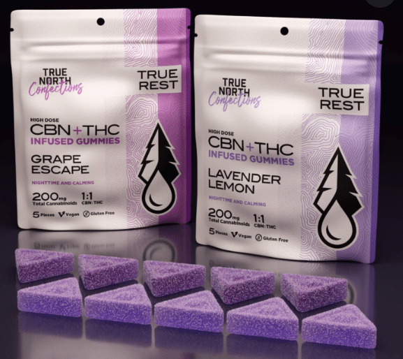 Grape Escape Rest 1:1 THC:CBN Gummies 5-pack | 100mg