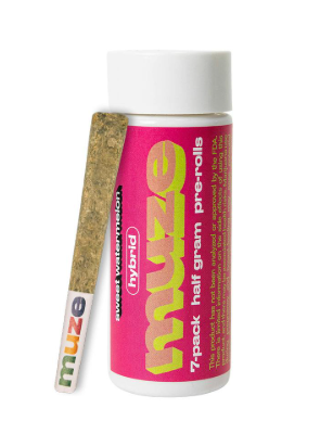 Sweet Watermelon | 3.5g | Pre-Roll 7 pk | Muze product photo