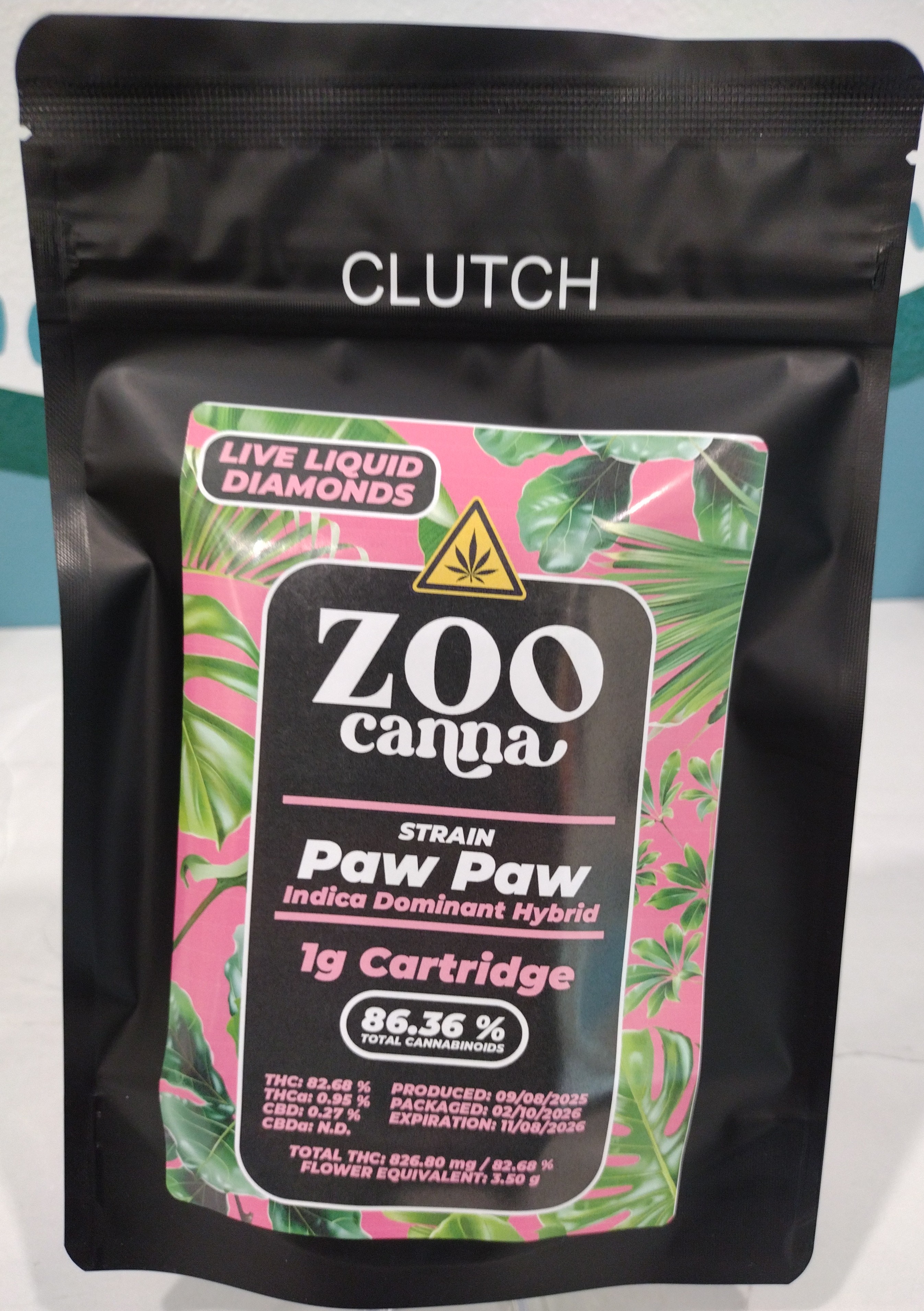Groovy Treez - Paw Paw - 1g Liquid Diamonds Cartridge