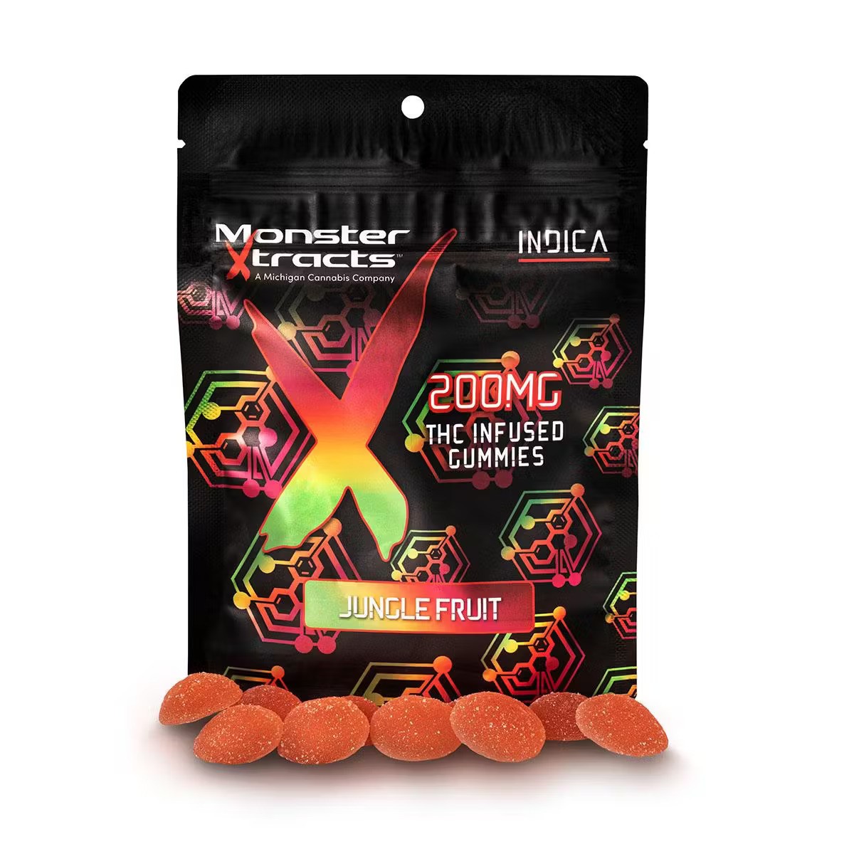 Monster Xtracts - Jungle Fruit - 200mg Gummies (10x20mg)