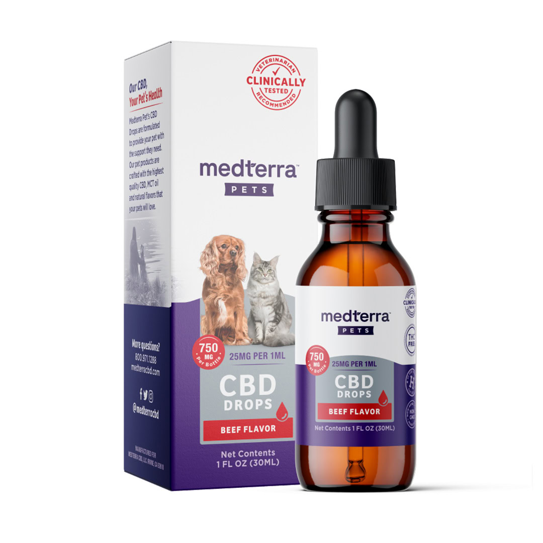 Pets 25mg CBD Drops Beef Flavor (750mg)
