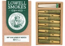 Lowell Smokes | Rip Van Winkle | Indica | Preroll 10 pk