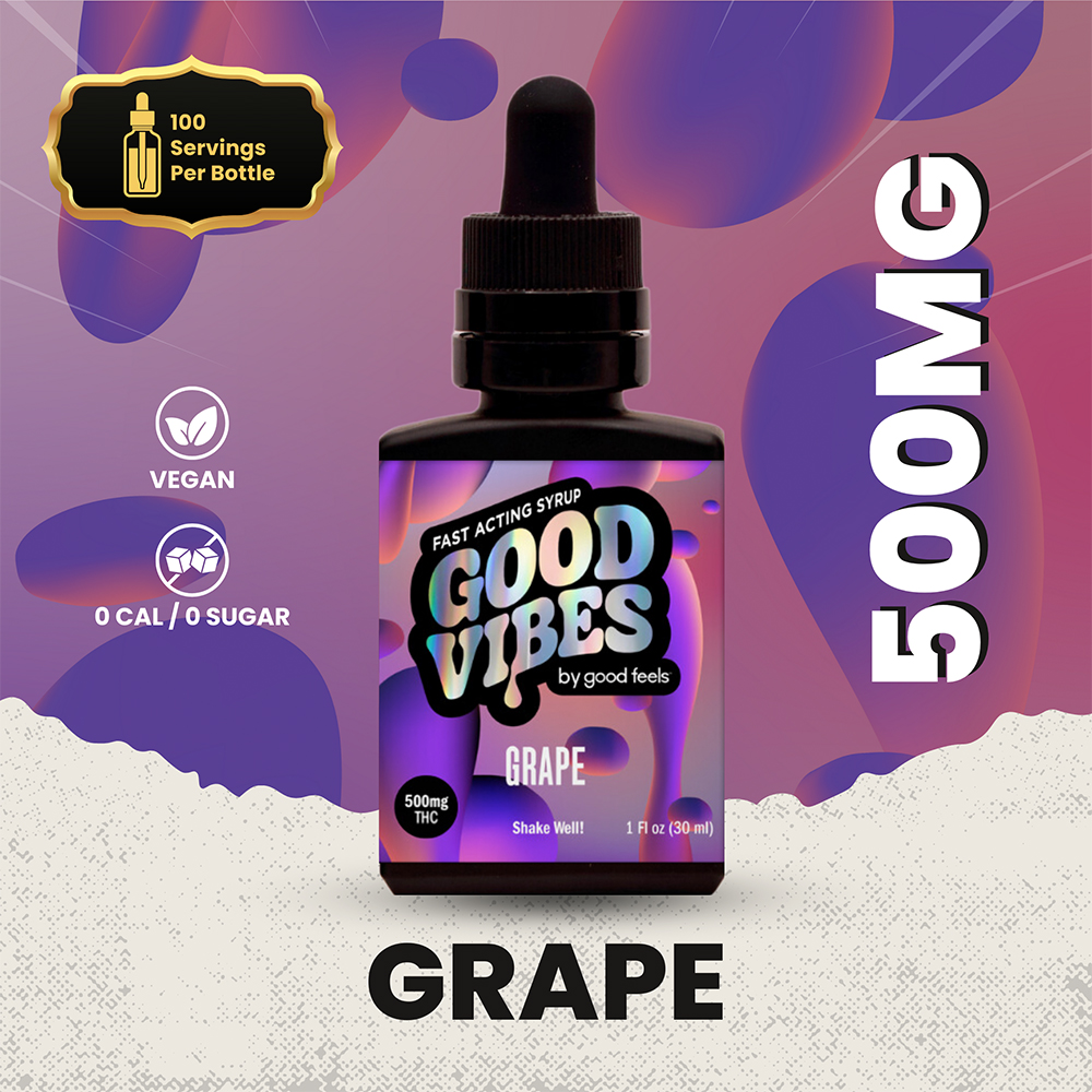 Tincture | Good Vibes | Grape Syrup | 500MG | Mission Worcester (Medical)