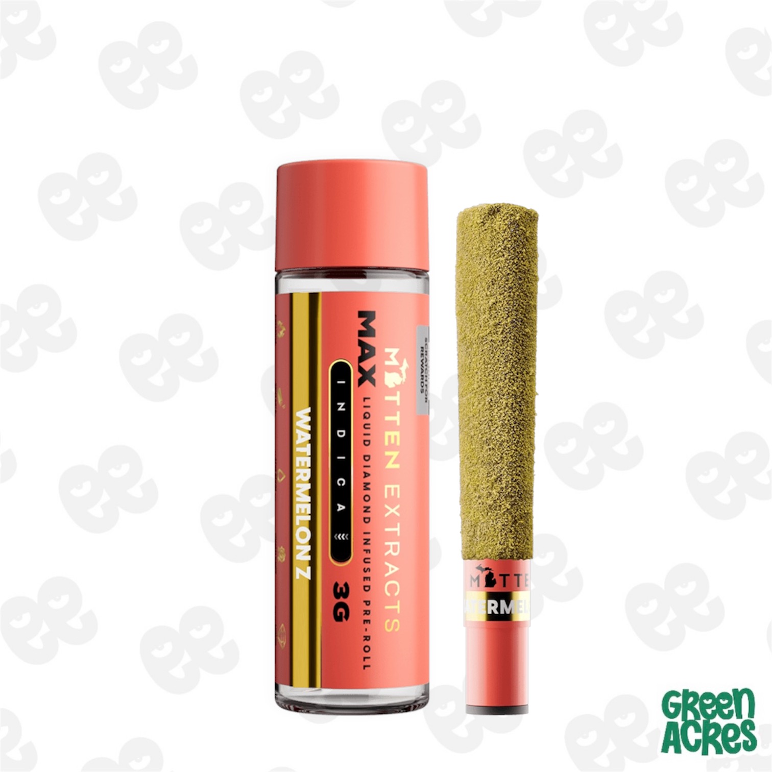 Mitten Extracts: Watermelon Z 3G MAXX Diamond Infused Preroll