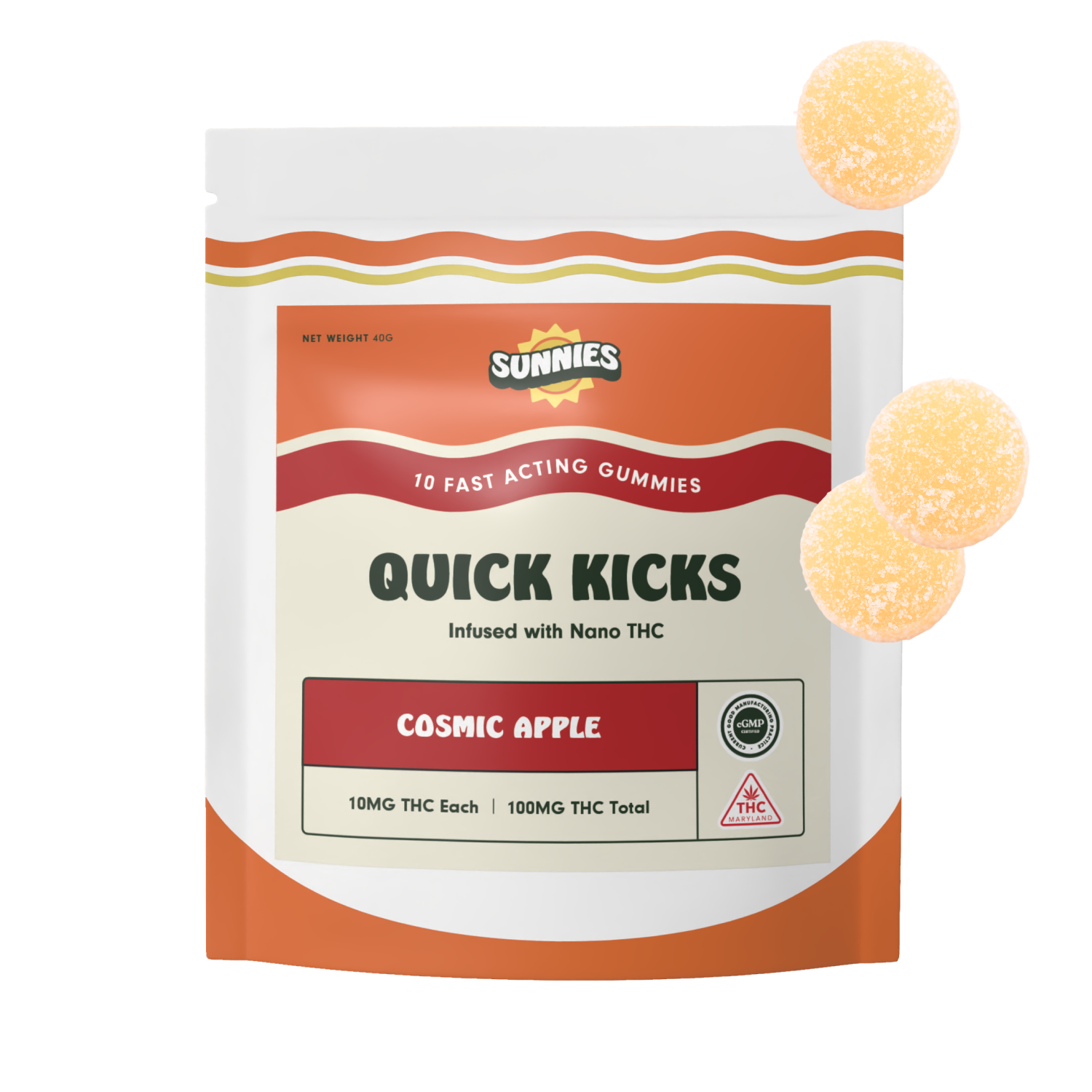 Cosmic Apple Nano Gummies 2.5mg