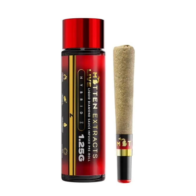 Mitten Extracts 1.25g Live Sauce Infused Pre-Roll - Z