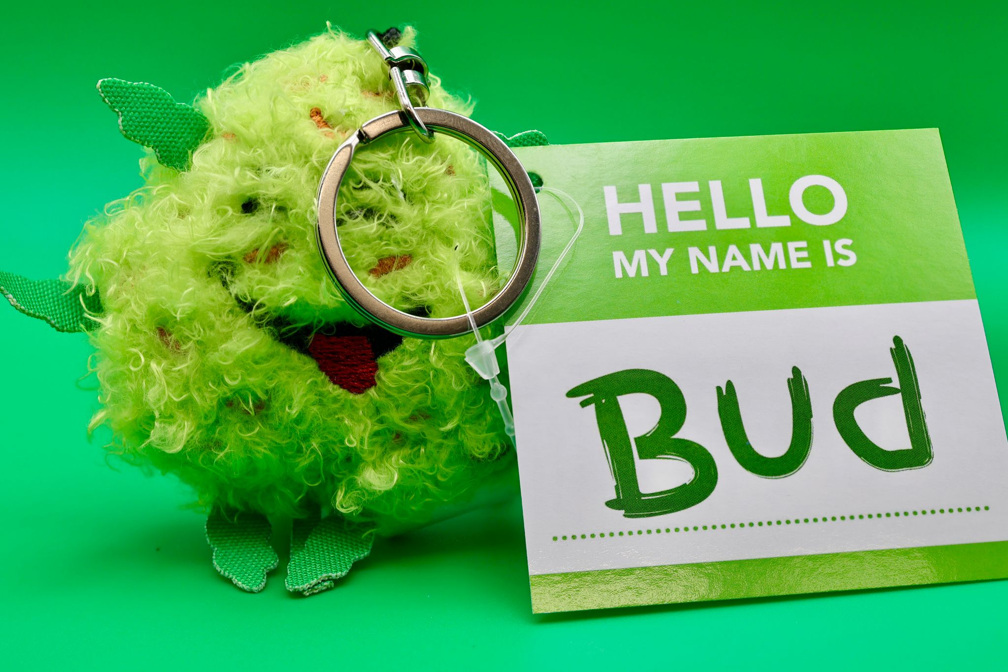 Bud Weed Nug Keychain
