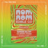 Gummies | Citrus Blast | Balance | 200mg: CBD | Nom Nom Edible Co.