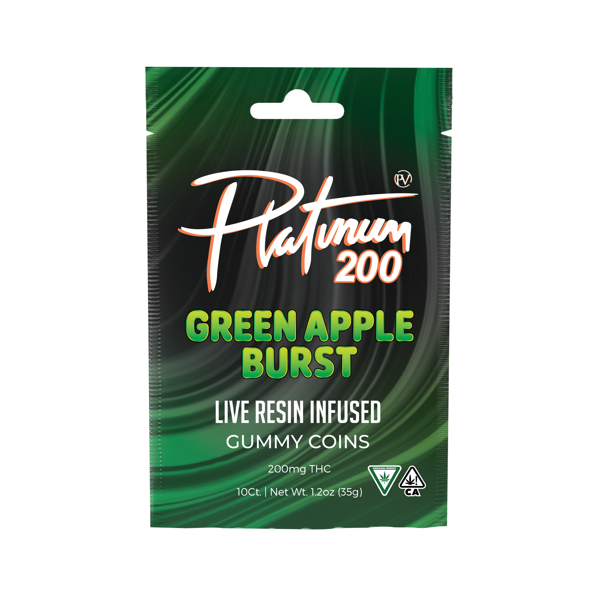 200mg Live Resin Gummies | Green Apple Burst