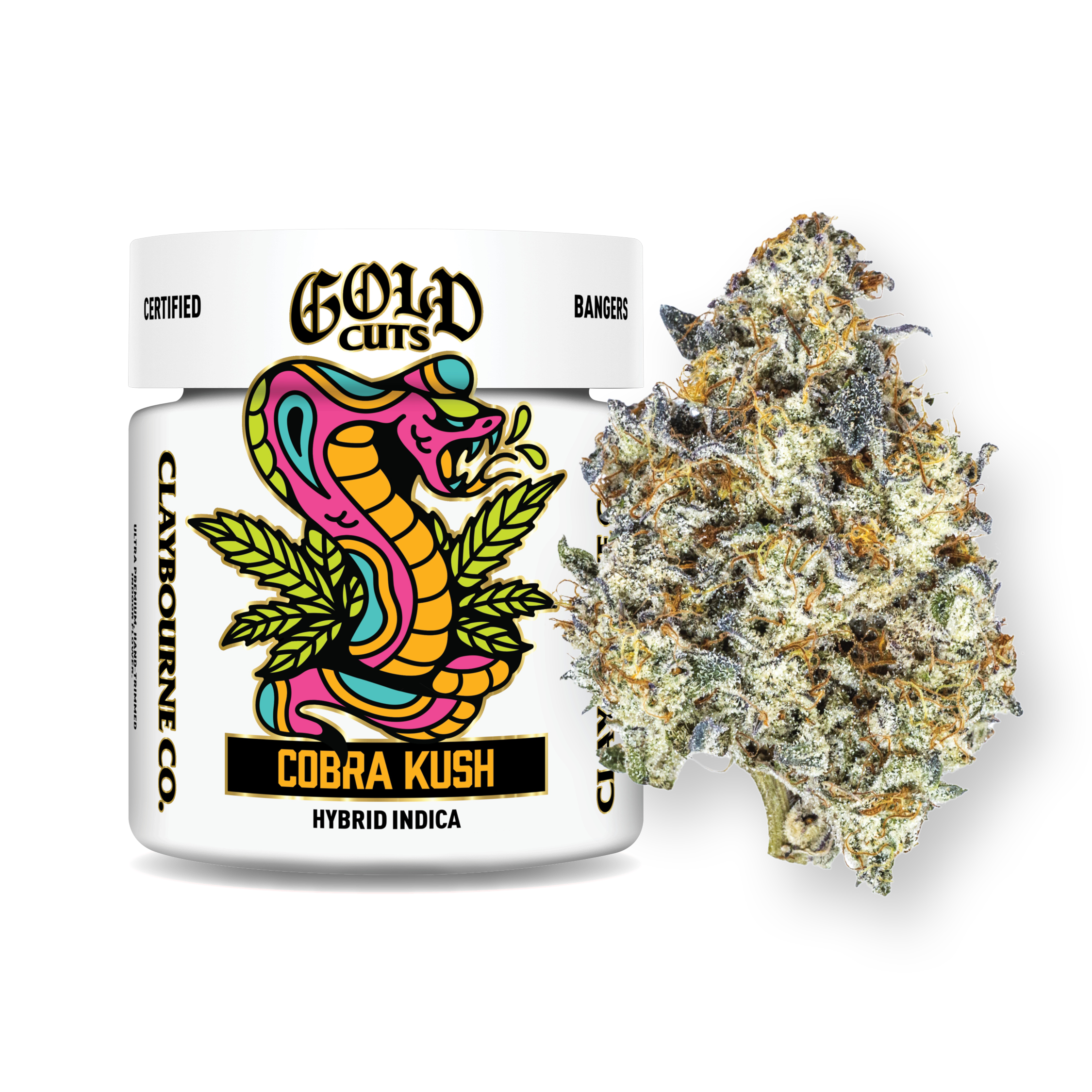 Claybourne Gold Cuts | Cobra Kush Large Bud