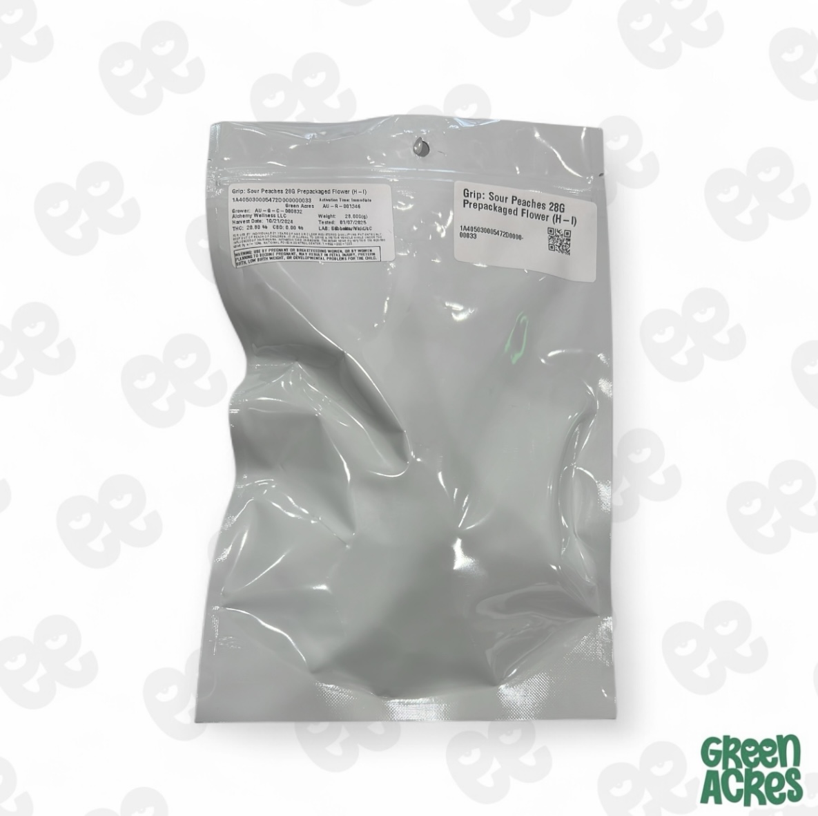 Sour Peaches 28G Prepackaged Flower (H-I)