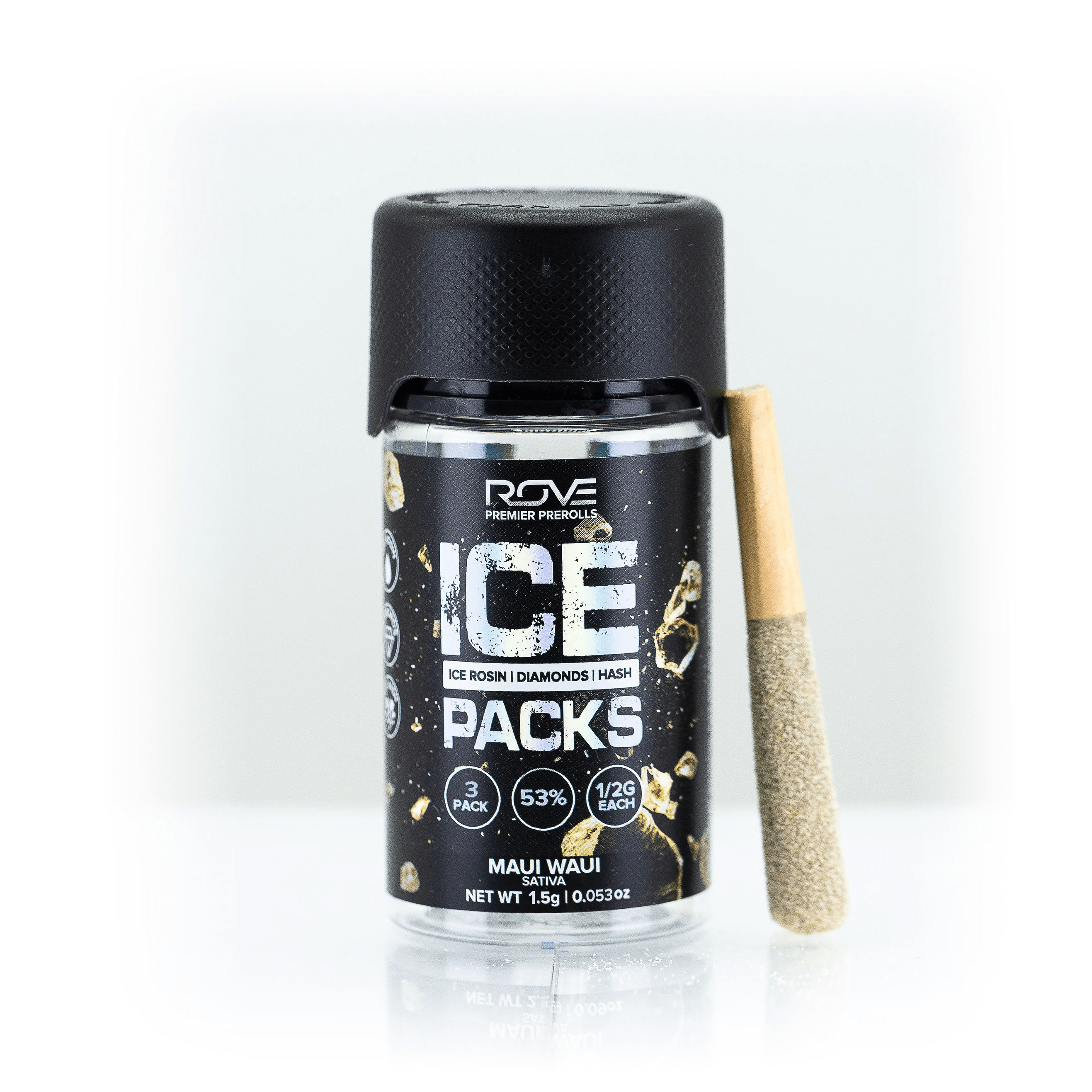 Maui Waui | Infused Pre-Roll Ice Packs (Rosin, Hash, and Diamonds) | 3 Pack | .5g each