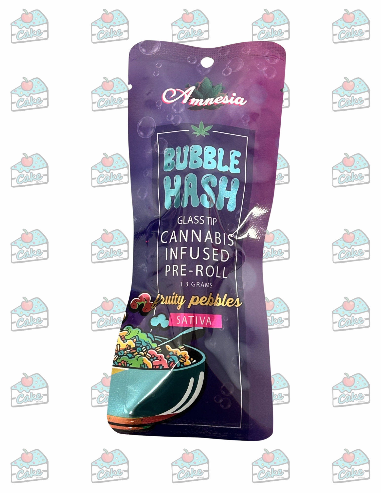 Amnesia - 1.3G Glass Tip Bubble Hash Preroll - Fruity Pebbles