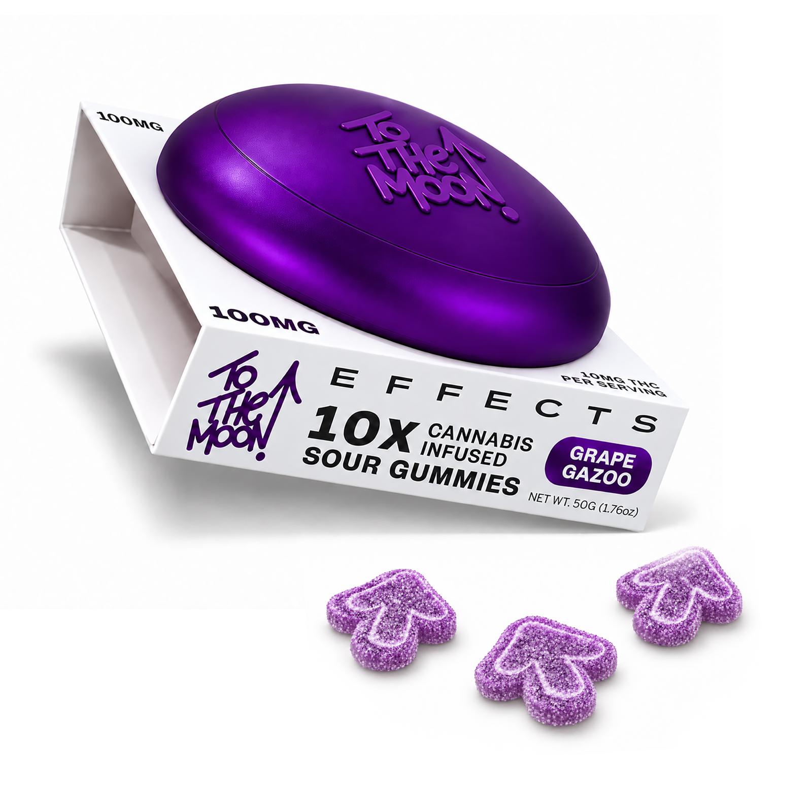To The Moon - Grape Gazoo Creative Gummies 10pk - 100mg