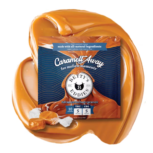 Betty's Eddies Live Rosin Chews 10pk (50mg) Caramel