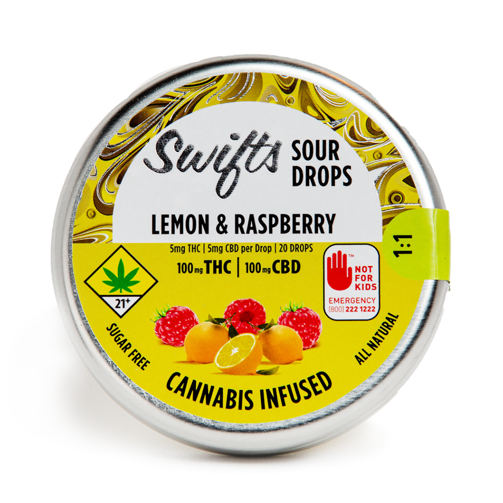 Lemon & Raspberry 1:1 Sour Drops