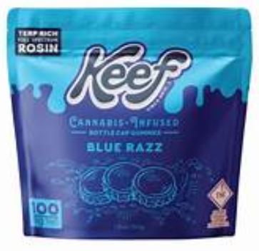 (50141) 100mg Blue Razz Gummies 10pk