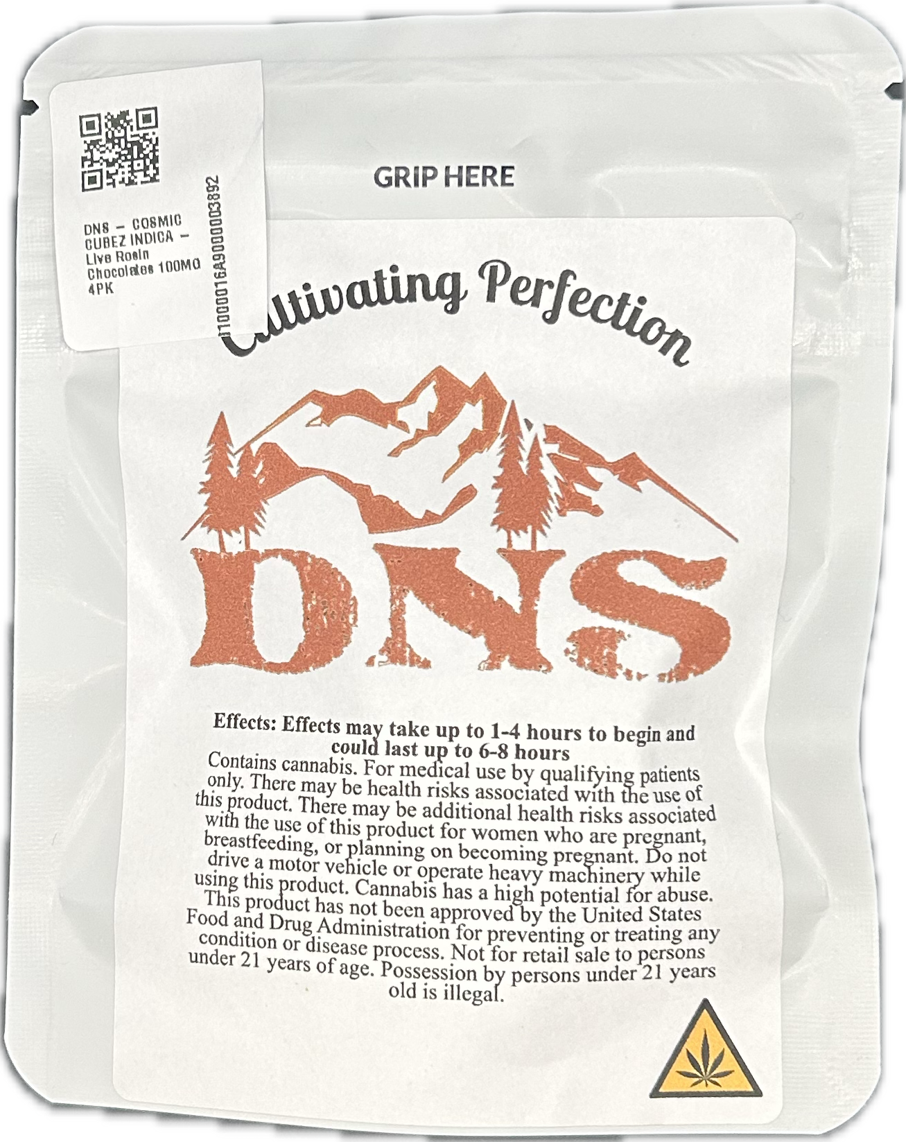 INDICA - GRAPE - Live Rosin 107MG 4PK