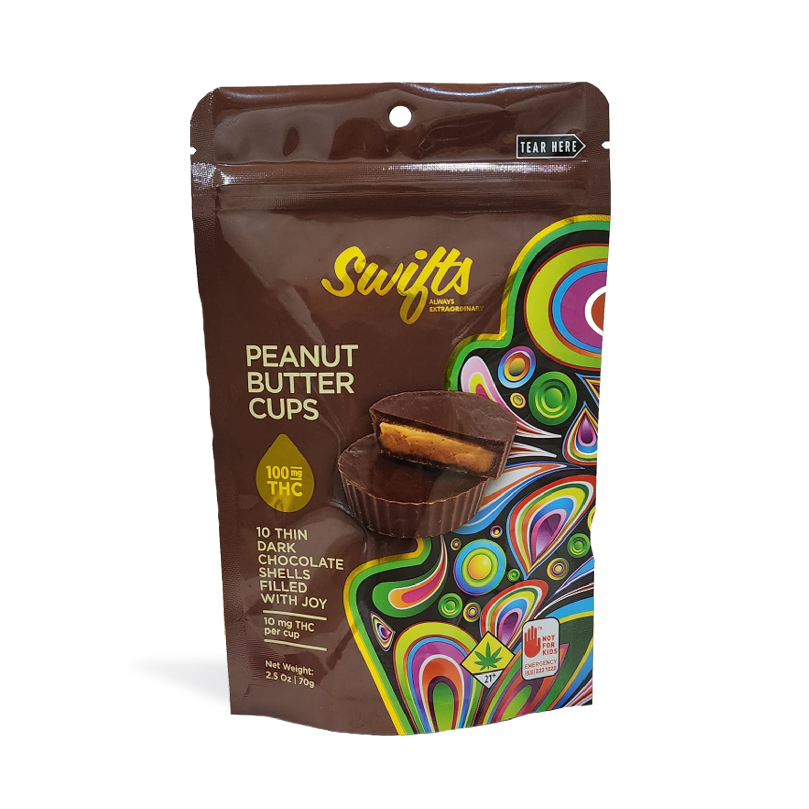 Dark Chocolate Indica Peanut Butter Cups